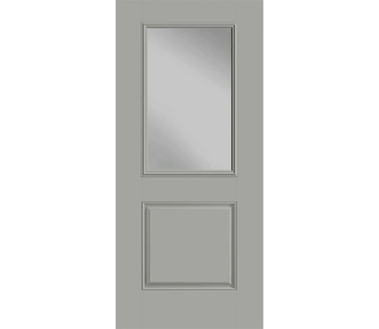 Toledo One Half Light 1 Panel Fiberglass Entry Door